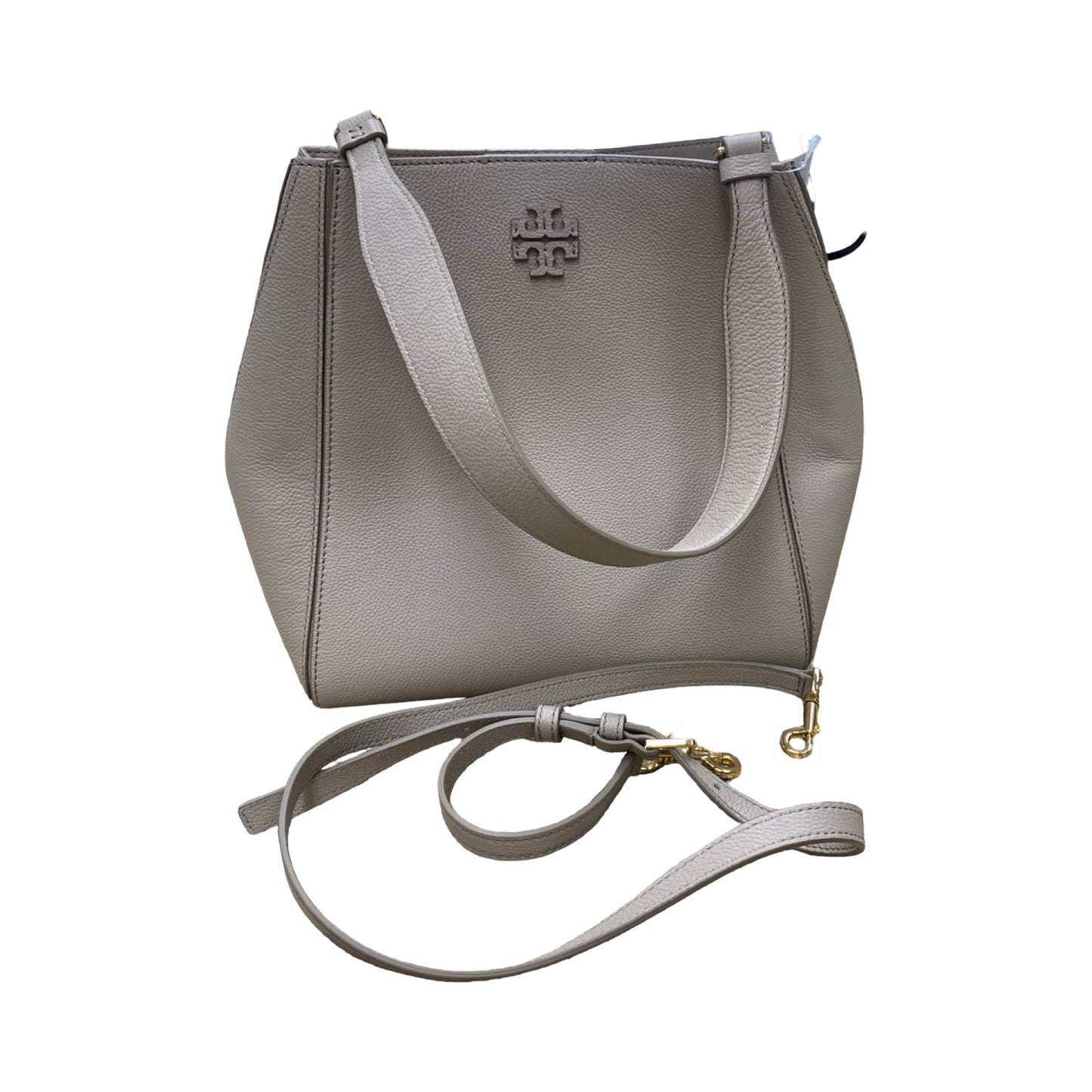 Handbag Designer By Tory Burch In Taupe, Size:Medium