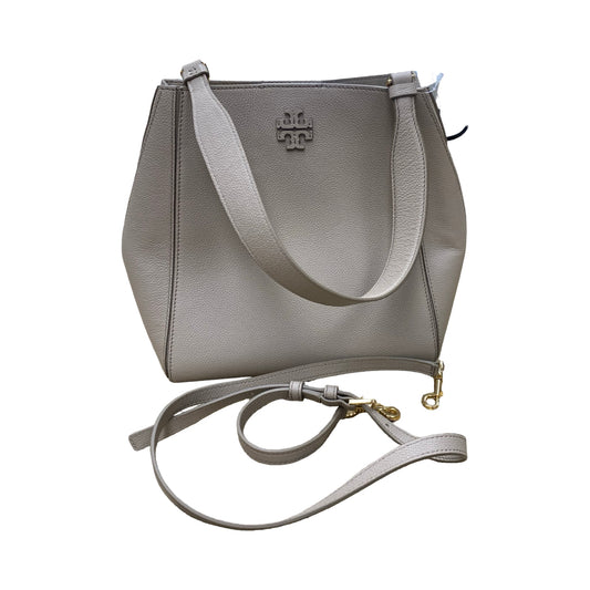 Handbag Designer By Tory Burch In Taupe, Size:Medium