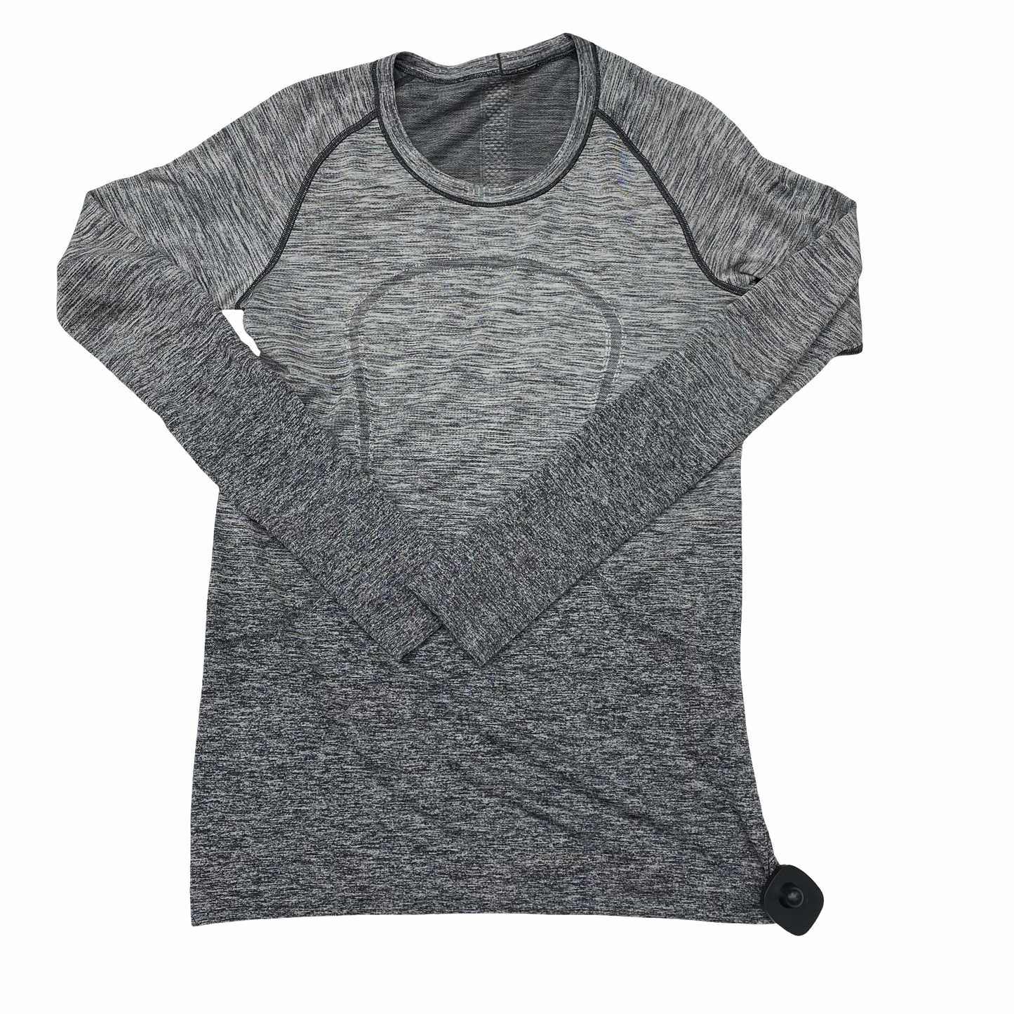 Athletic Top Ls Crewneck By Lululemon In Grey, Size:10