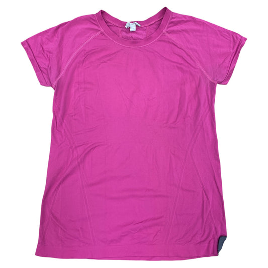 Athletic Top Ss By Athleta In Pink, Size:L