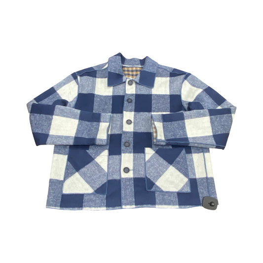 Jacket Fleece By Charlie B In Plaid Pattern, Size:L