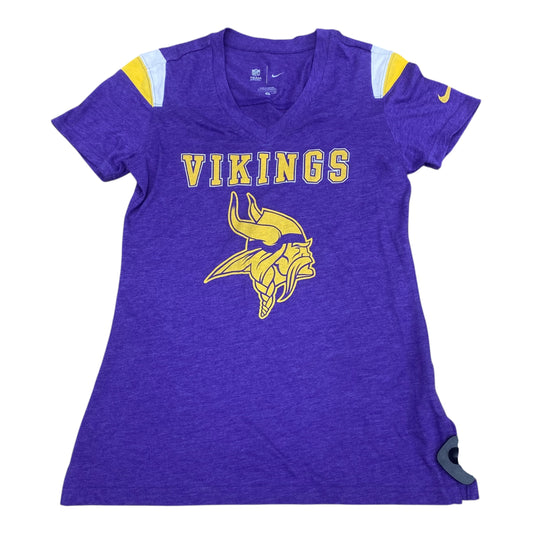 Athletic Top Ss By Nfl In Purple, Size:S