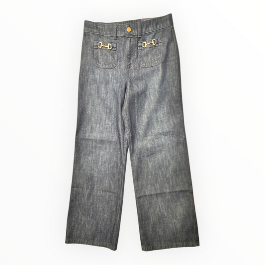 Jeans Wide Leg By Talbots In Blue, Size:4P