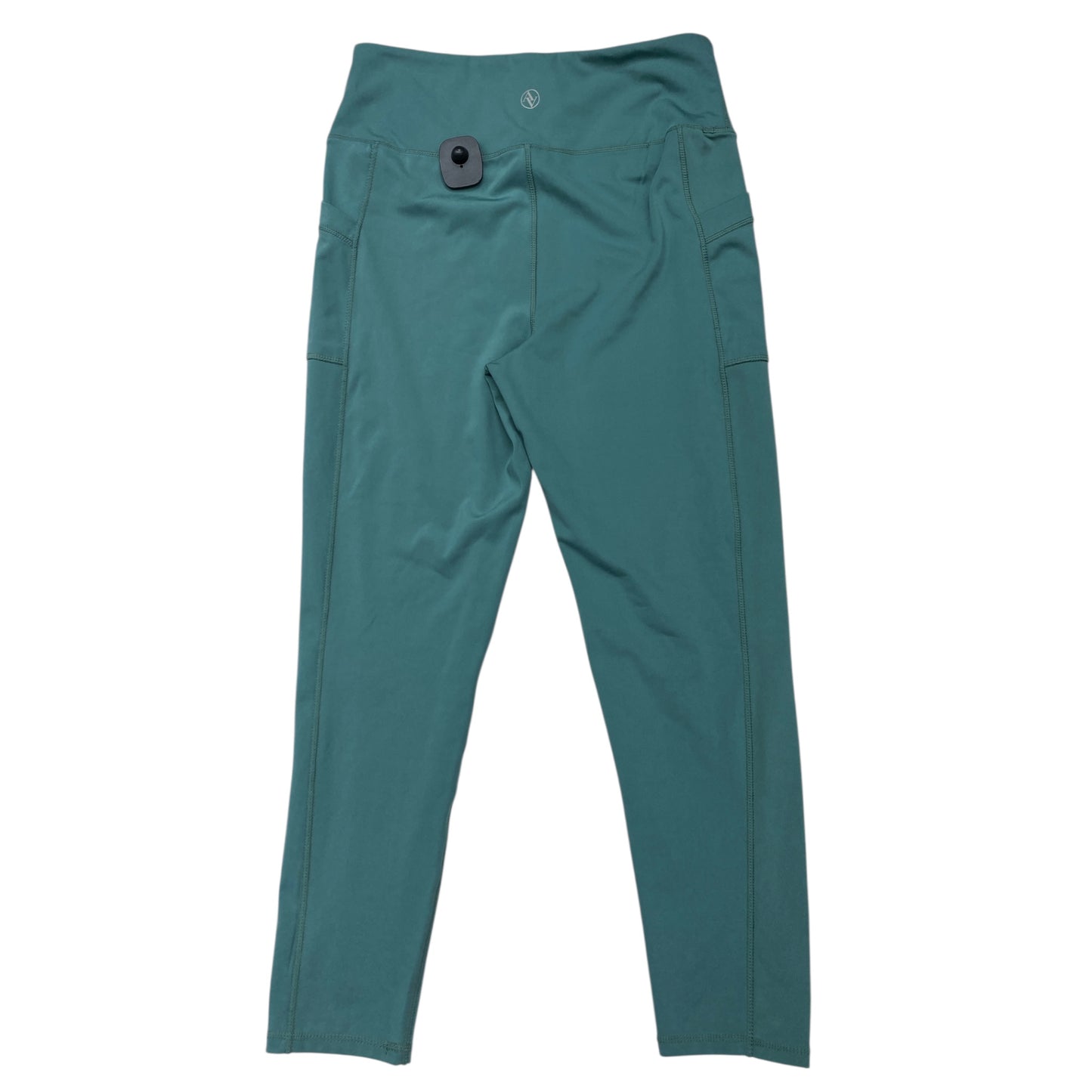 Athletic Leggings By Adrienne Vittadini In Green, Size:L