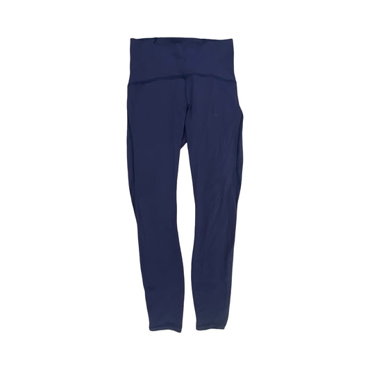 Athletic Leggings By Lululemon In Navy, Size:4