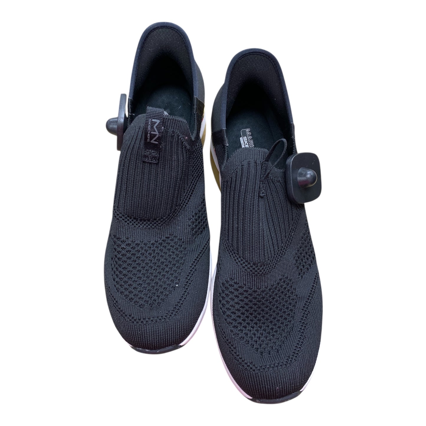 Shoes Sneakers By Skechers In Black & Gold, Size:9.5