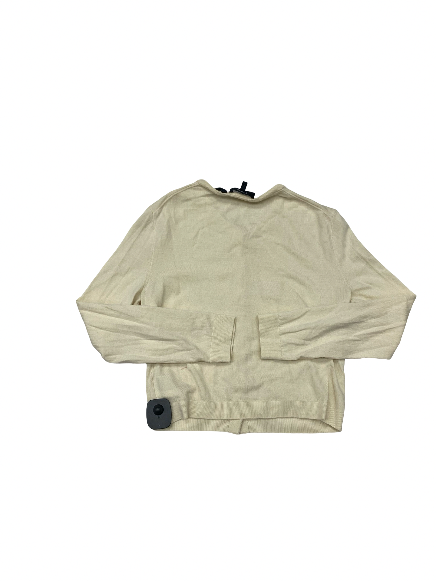 Sweater Cardigan Designer By Theory In Cream, Size:S