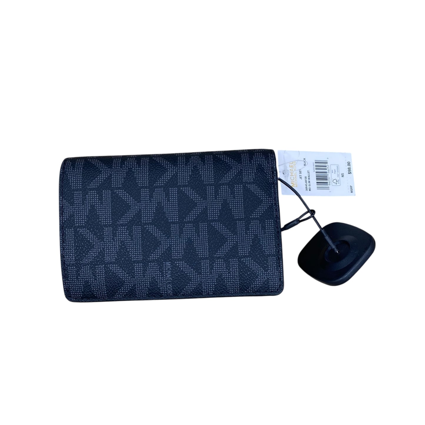 Wallet Designer By Michael Kors In Black & Grey, Size:Medium
