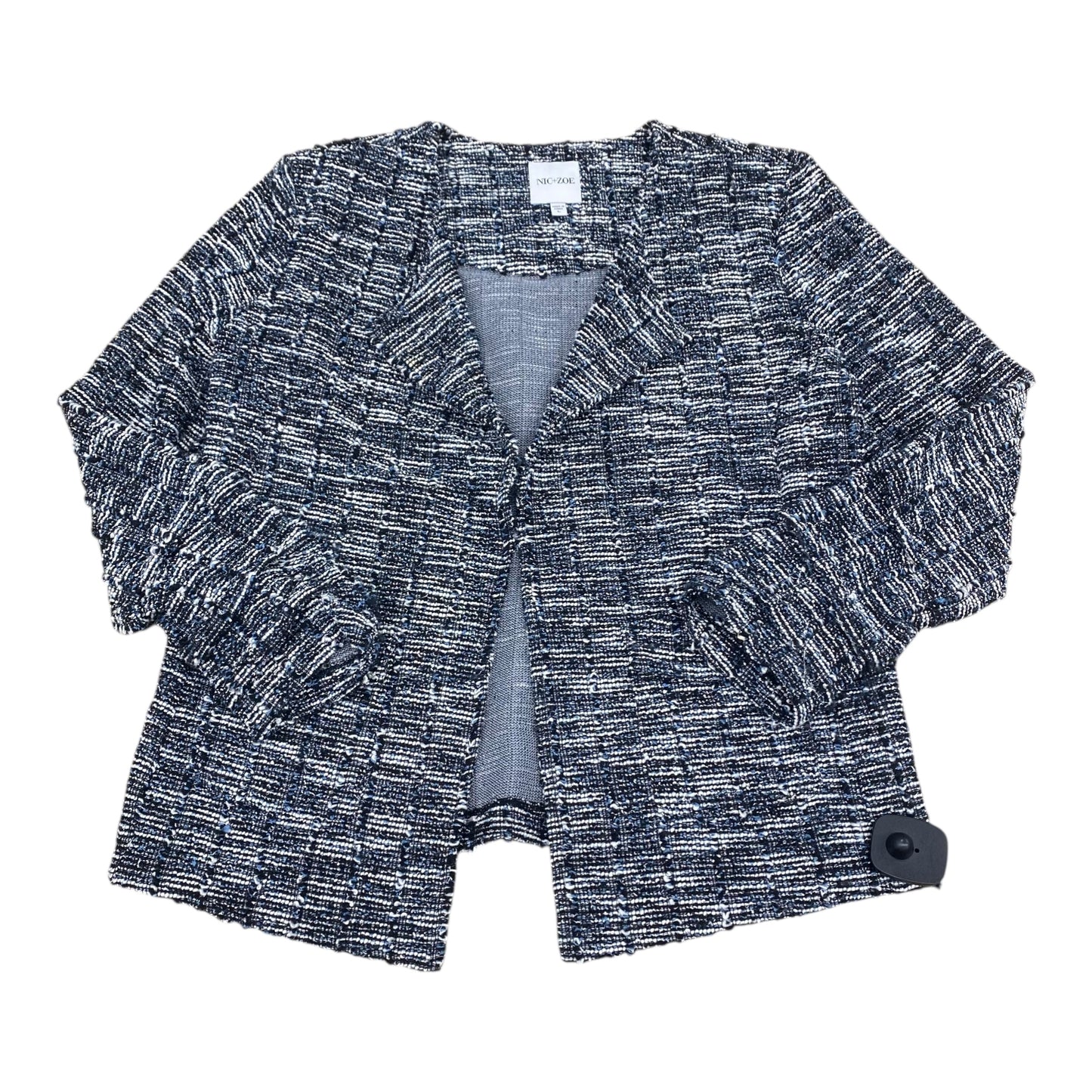 Blazer By Nic + Zoe In Black & White, Size:L