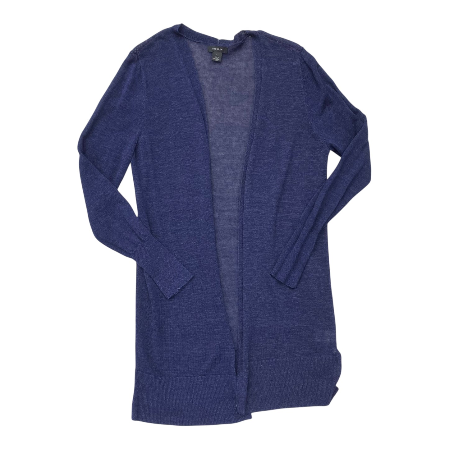 Sweater Cardigan By Halogen In Blue, Size:S