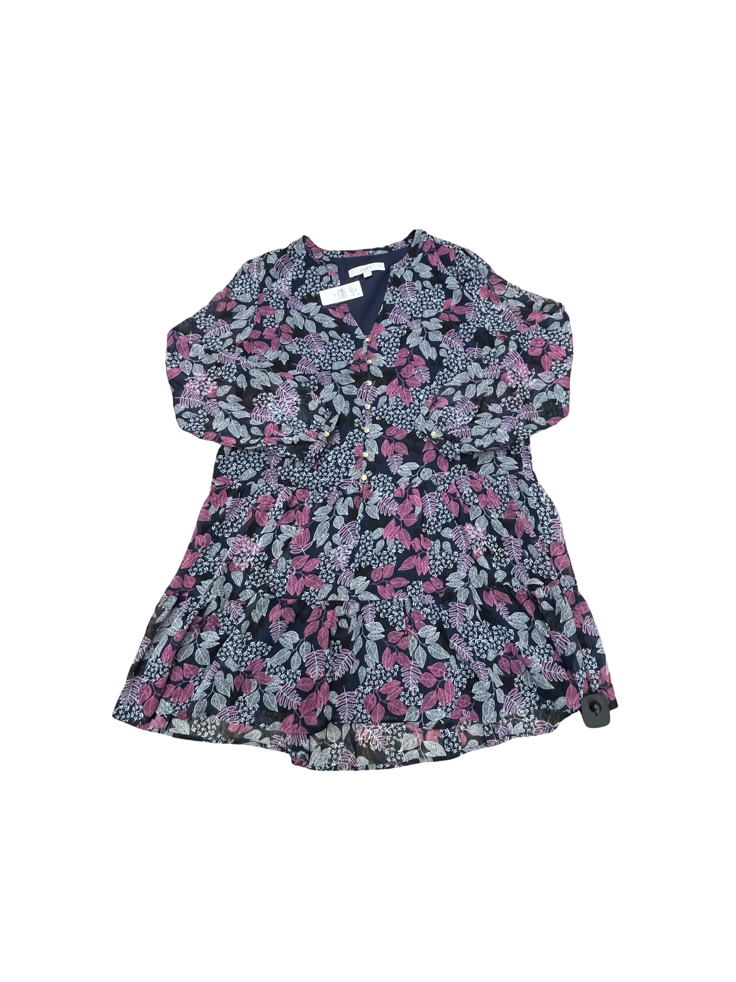 Dress Casual Midi By Loft In Multi, Size:M