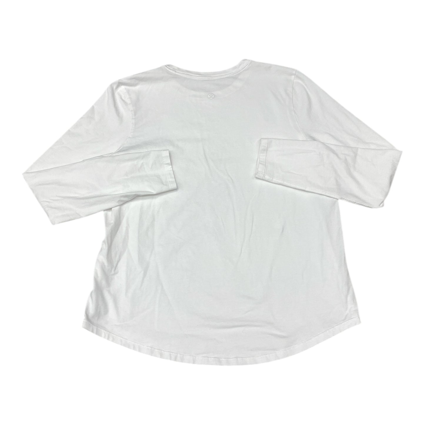 Athletic Top Ls Crewneck By Lululemon In White, Size:L