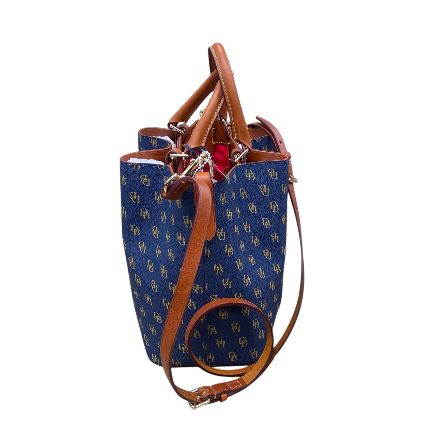 Handbag Designer By Dooney And Bourke In Navy, Size:Medium