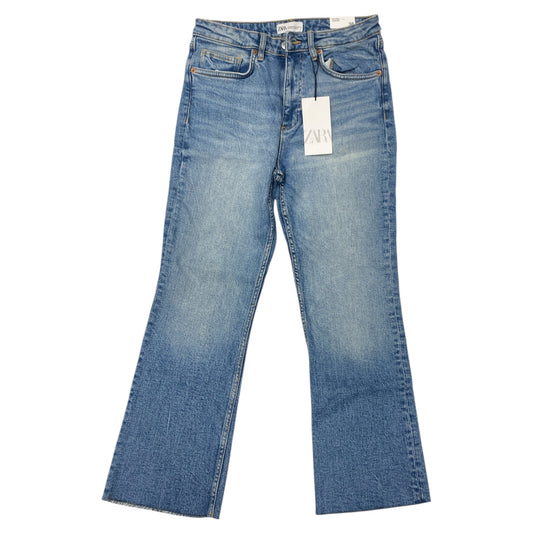 Jeans Cropped By Zara In Blue Denim, Size:6
