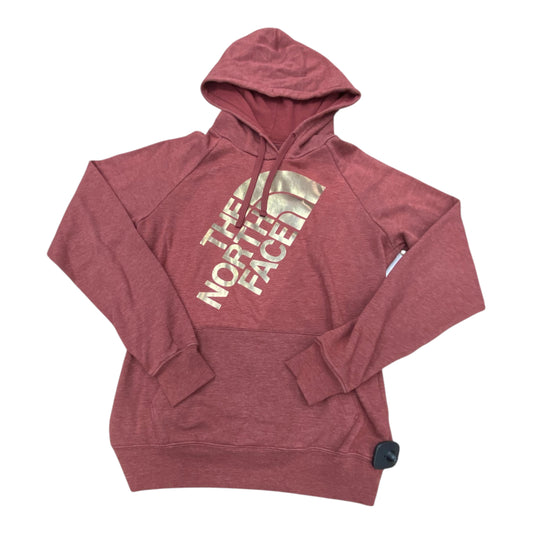 Athletic Sweatshirt Hoodie By The North Face In Maroon, Size:M