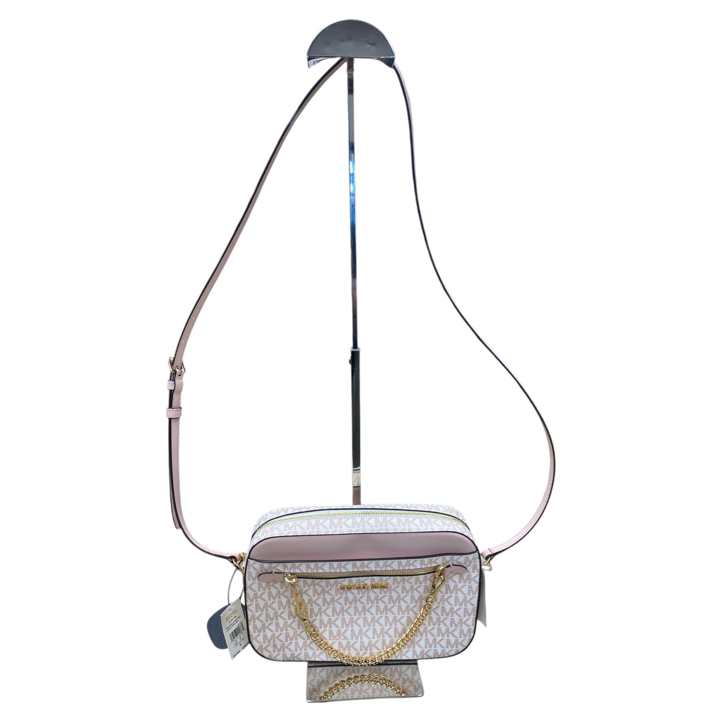 Handbag Designer By Michael Kors In Rose Gold, Size:Medium