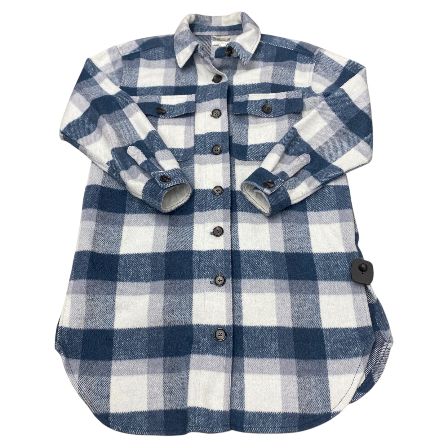 Jacket Shirt By Maurices In Checkered Pattern, Size:S