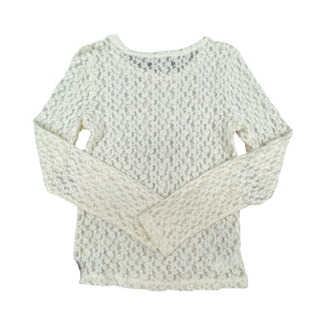 Top Ls By Loft In Cream, Size:S