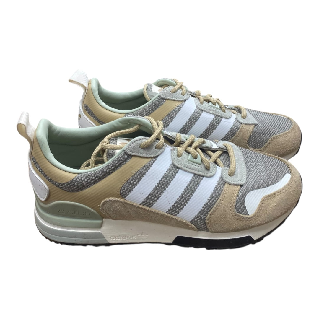 Shoes Sneakers By Adidas In Green & Tan, Size:7