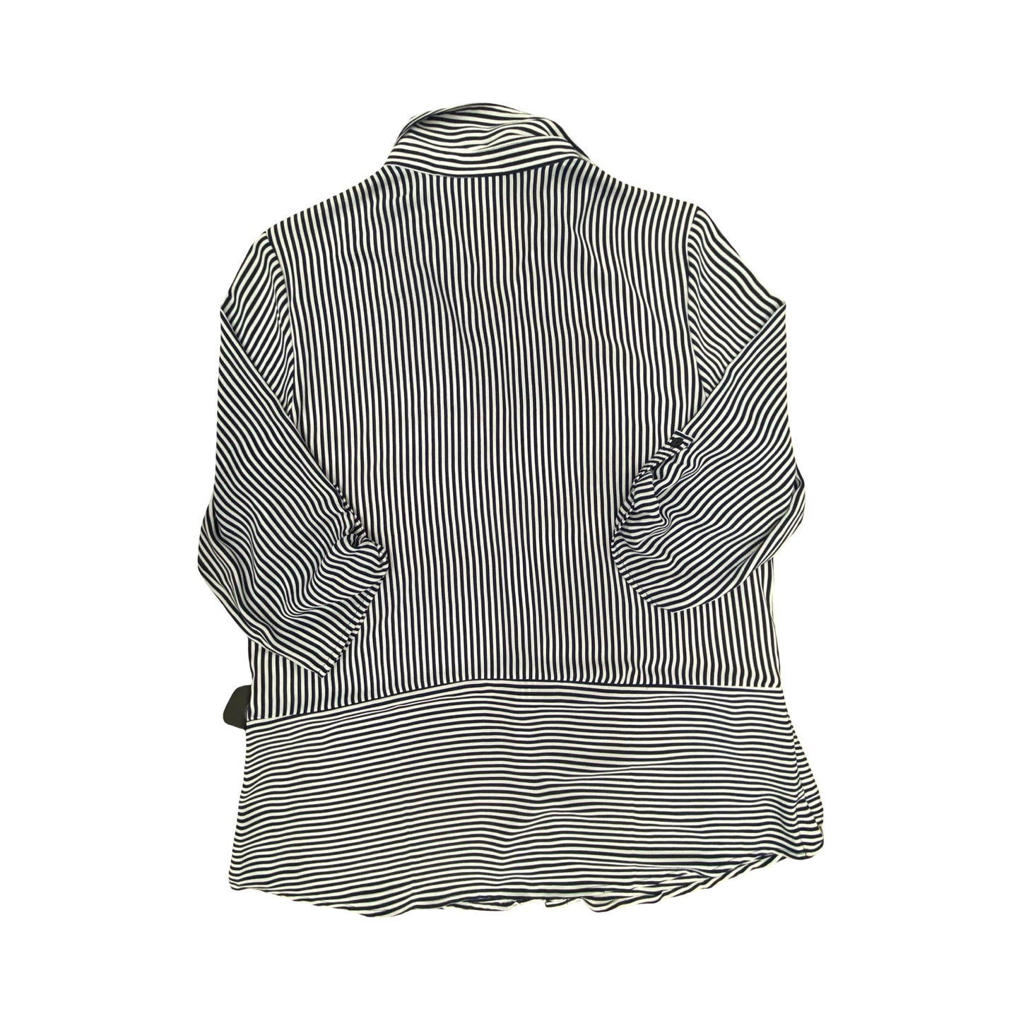 Top 3/4 Sleeve By Chicos In Striped Pattern, Size:M