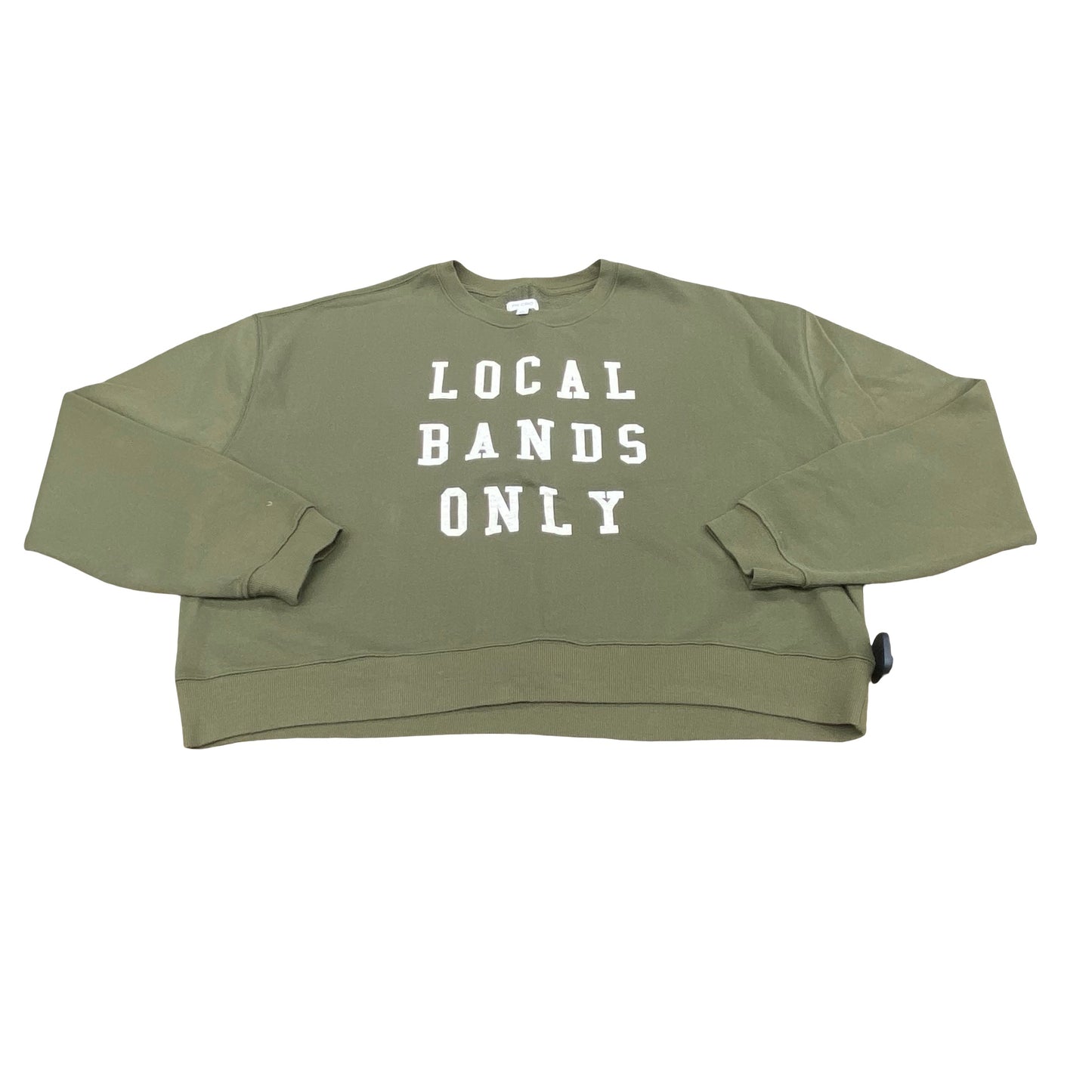 Sweatshirt Crewneck By Pilcro In Green, Size:L