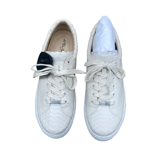 Shoes Sneakers By J Slides In Cream, Size:8.5
