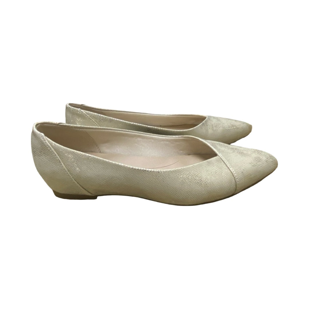 Shoes Flats By Life Stride In Gold, Size:7.5