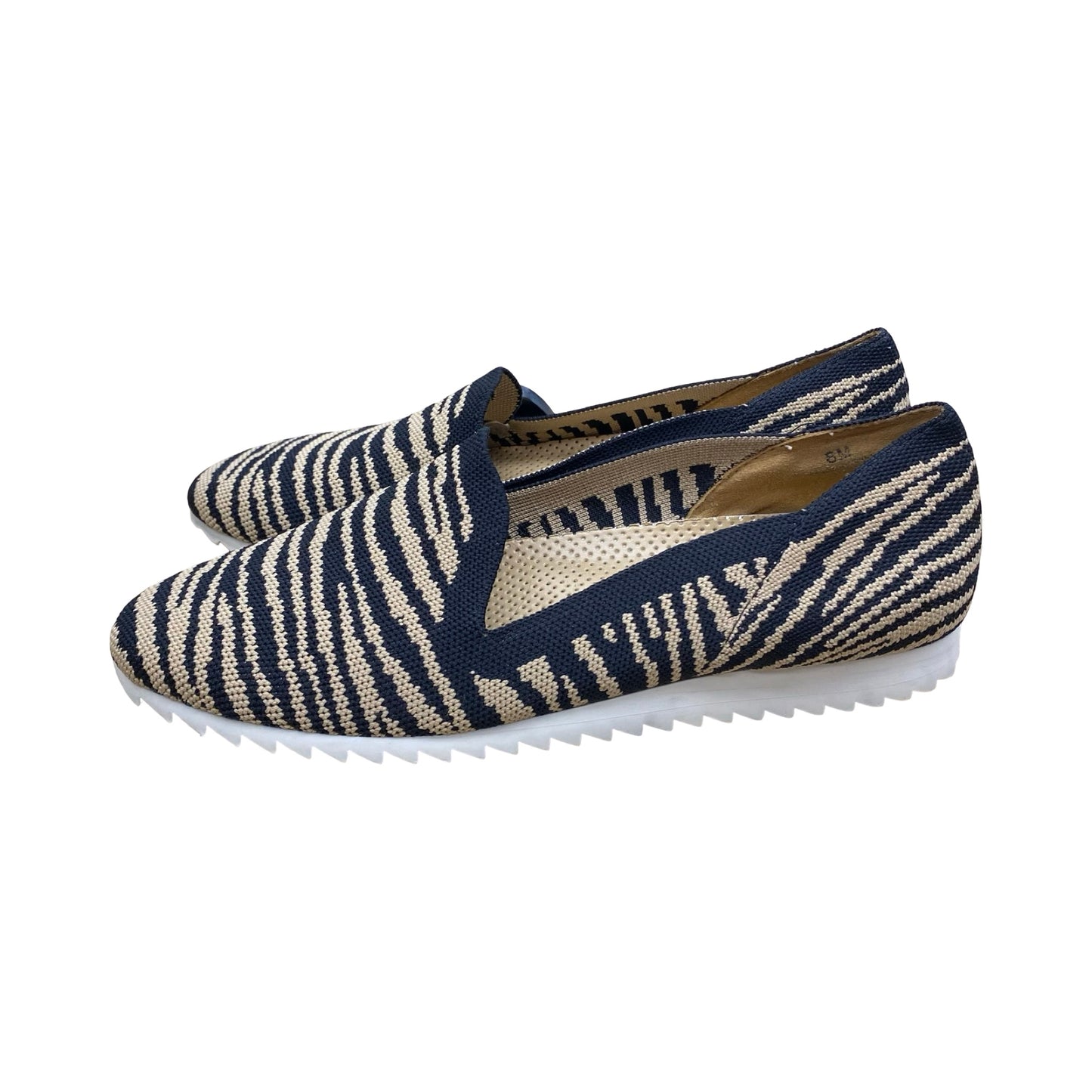 Shoes Flats By Vaneli In Striped Pattern, Size:8