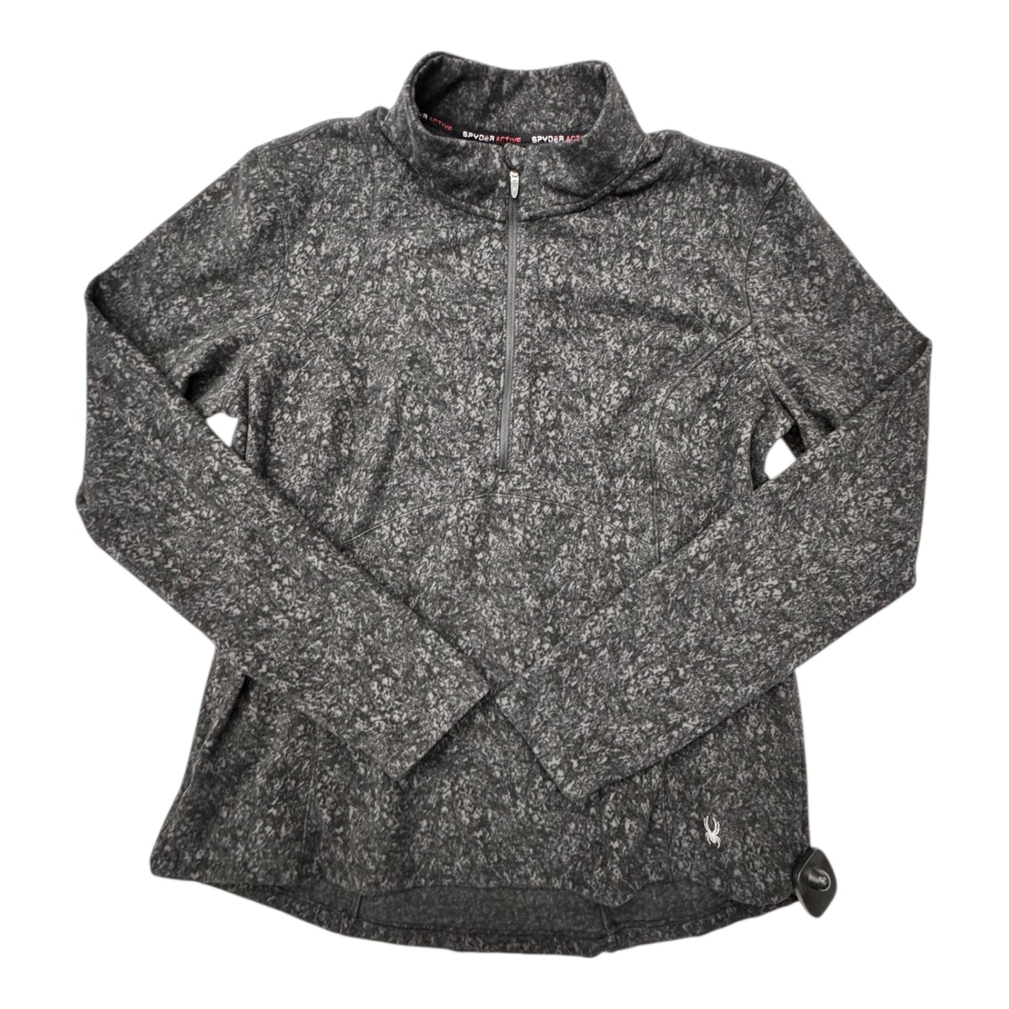 Athletic Sweatshirt Collar By Spyder In Grey, Size:Xl