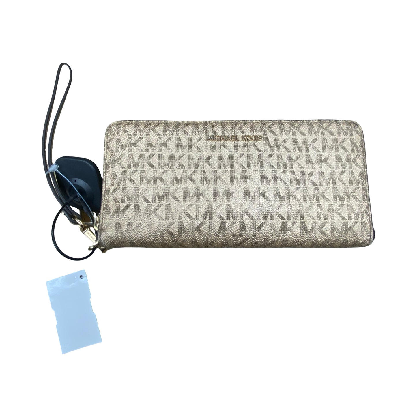 Wallet Designer By Michael Kors In Gold, Size:Large (8”x4”)