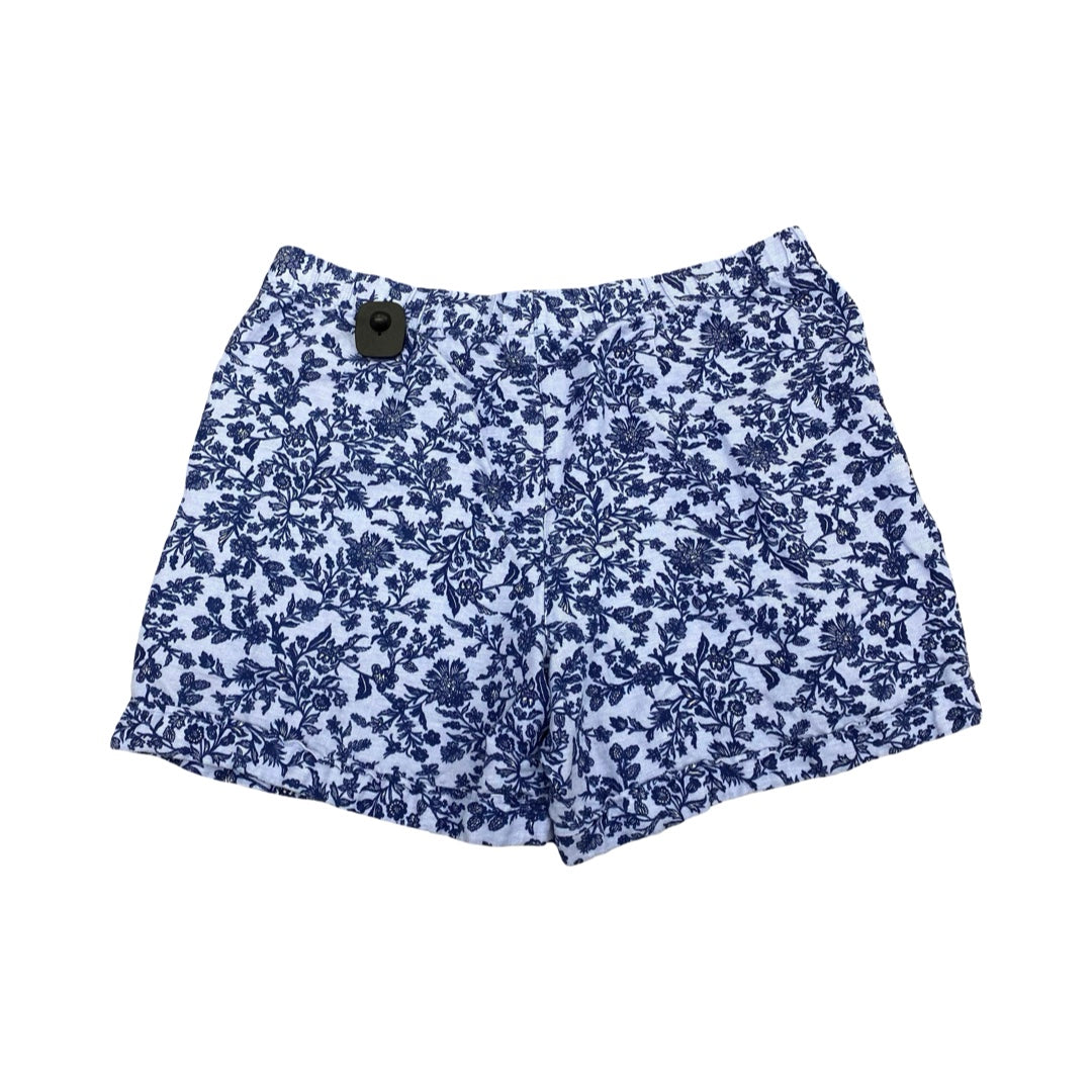 Shorts By J. Jill In Blue & White, Size:L