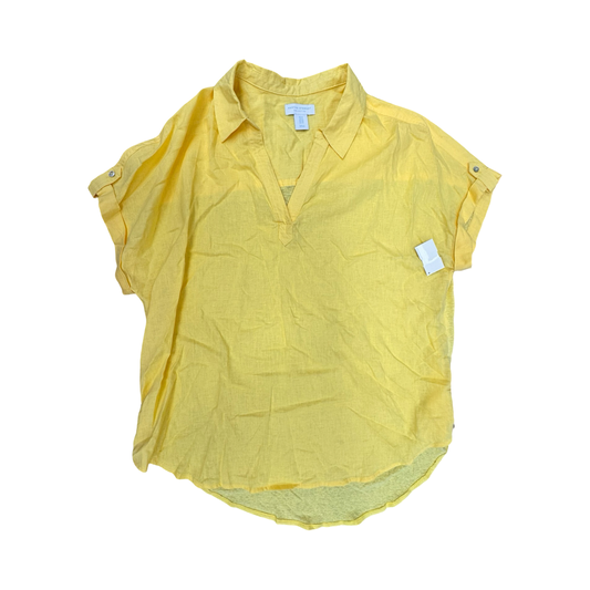 Top Ss By MARTHA STEWART In Yellow, Size:1X