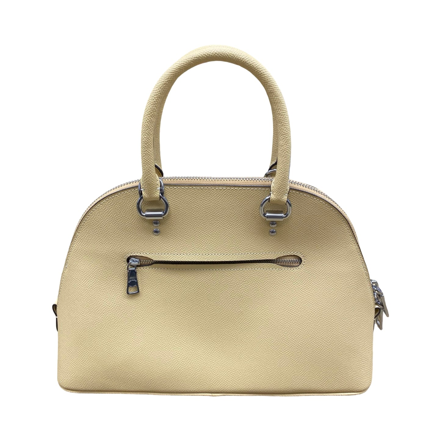 Handbag Designer By Coach In Yellow, Size:Small