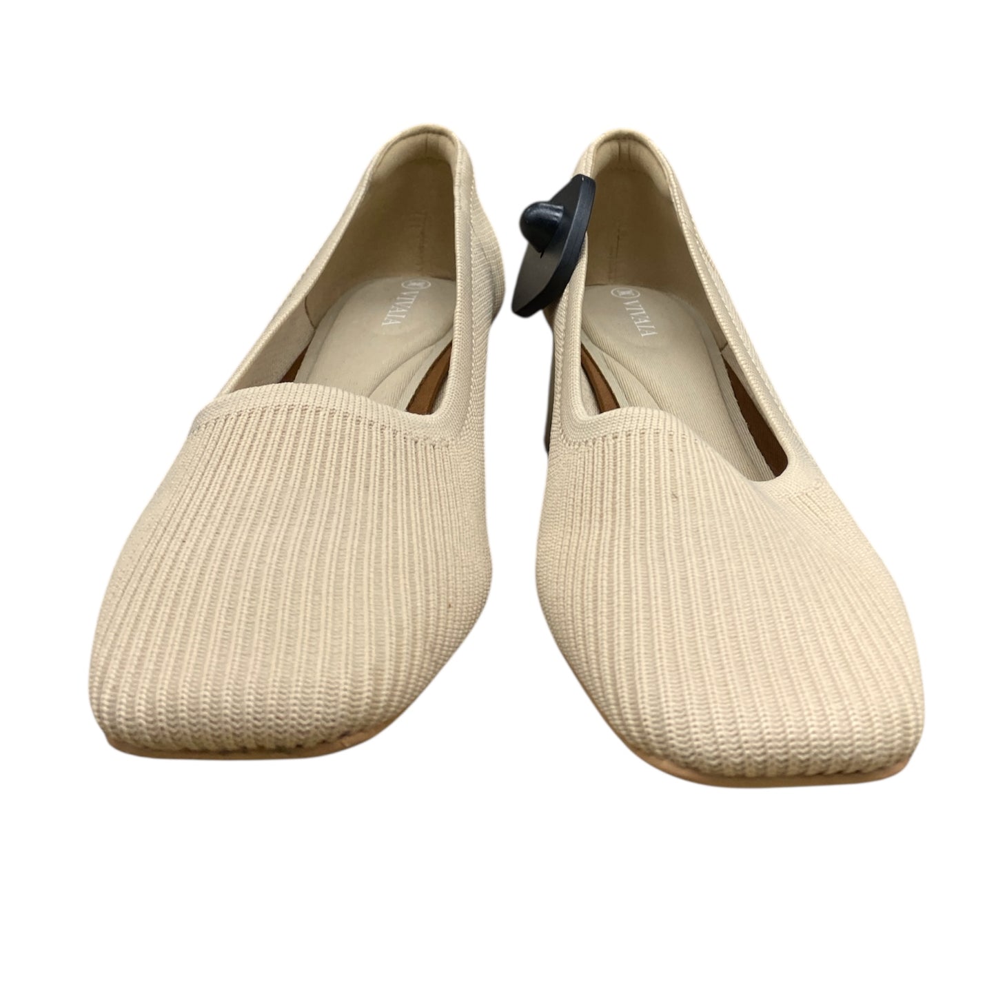 Shoes Heels Block By Vivaia In Tan, Size:11