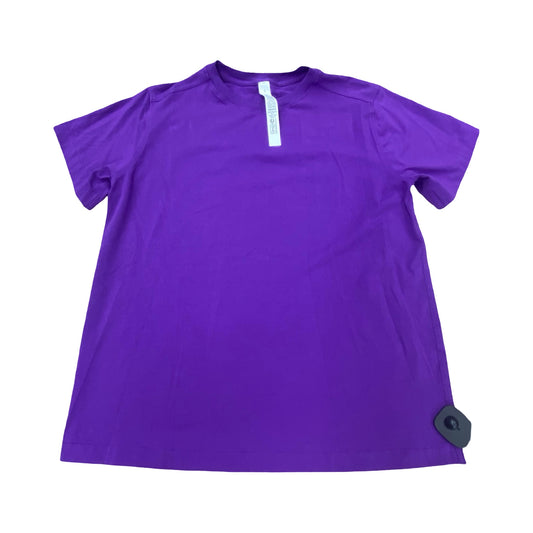 Athletic Top Ss By Lululemon In Purple, Size:S