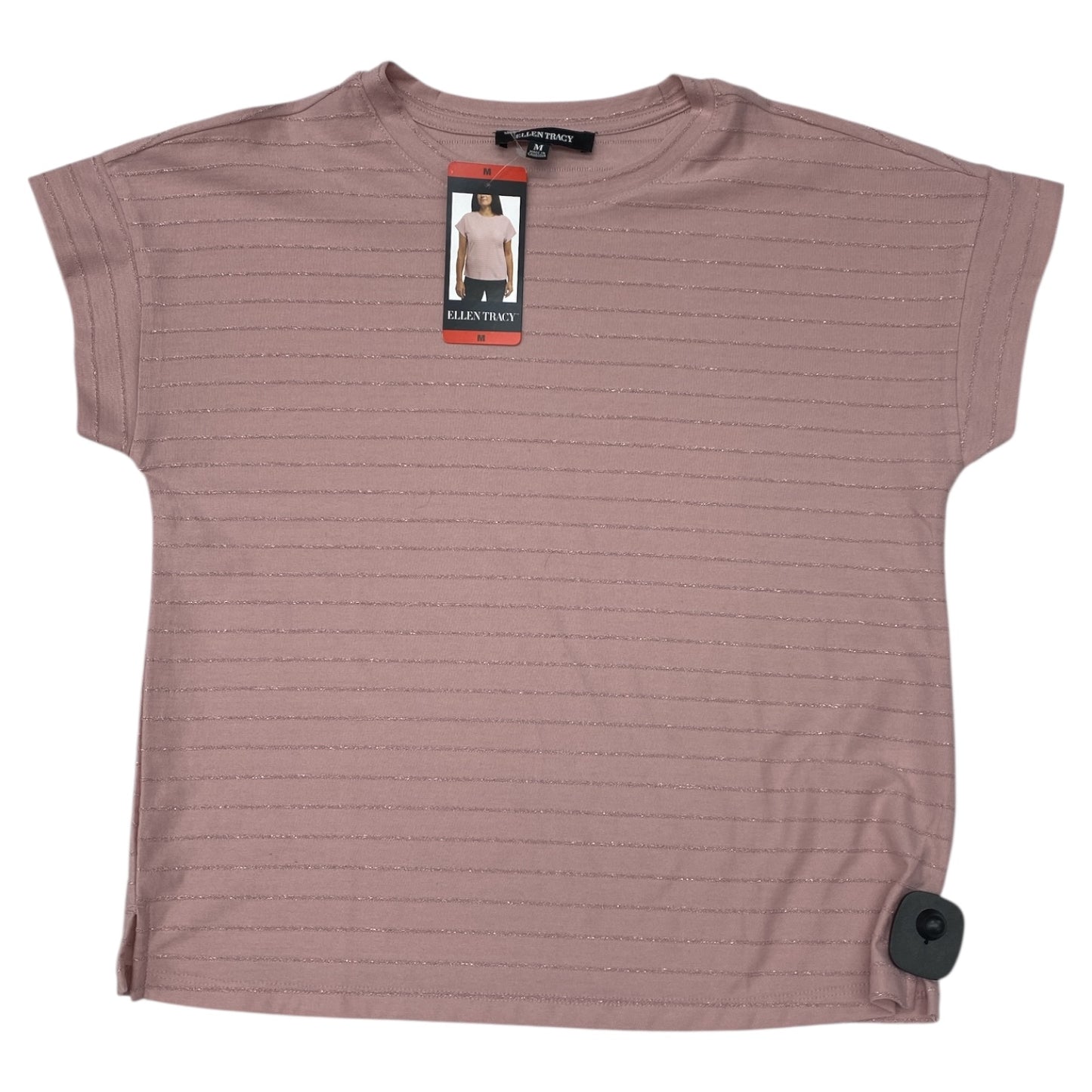 Top Ss By Ellen Tracy In Pink & Silver, Size:M