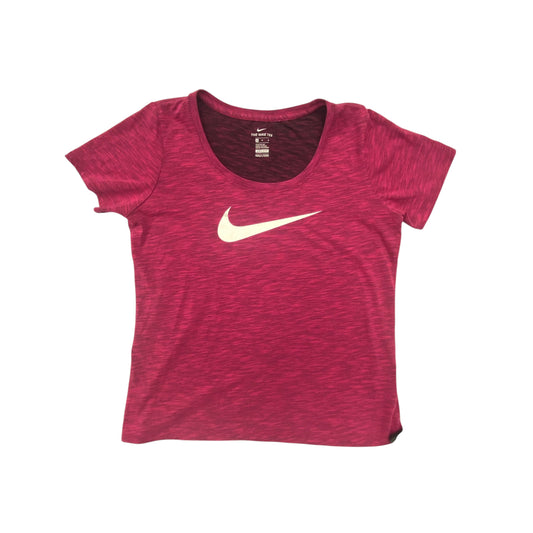 Athletic Top Ss By Nike Apparel In Pink, Size:M