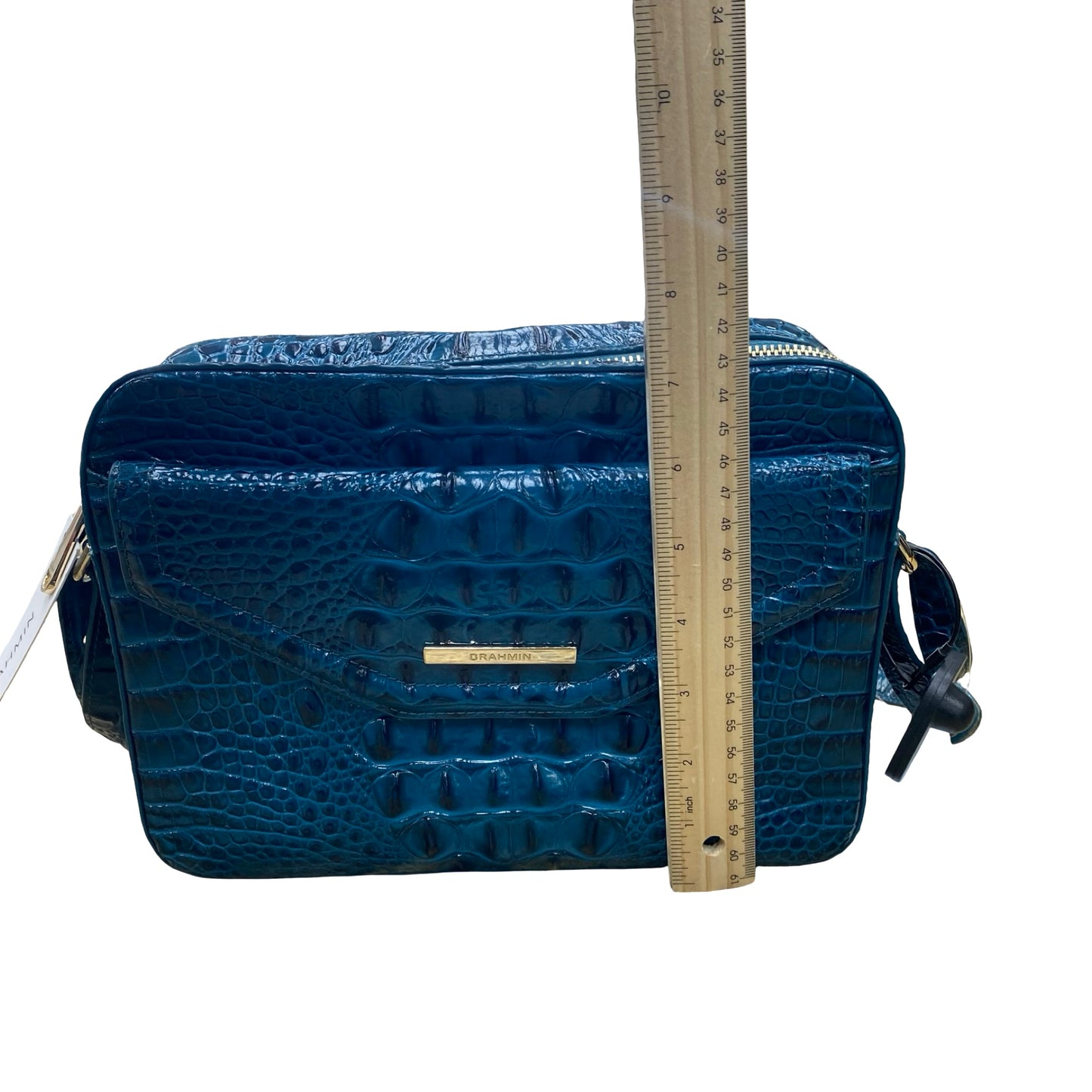 Handbag Designer By Brahmin In Blue, Size:Medium