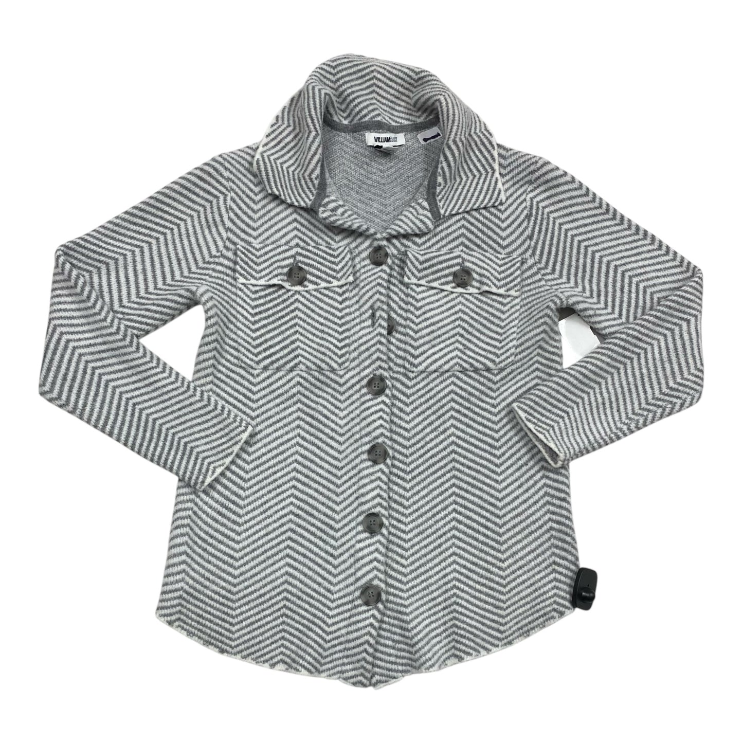 Sweater Cardigan By William Rast In Grey, Size:Xs
