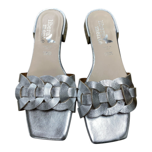 Sandals Flats By Cmc In Silver, Size:8