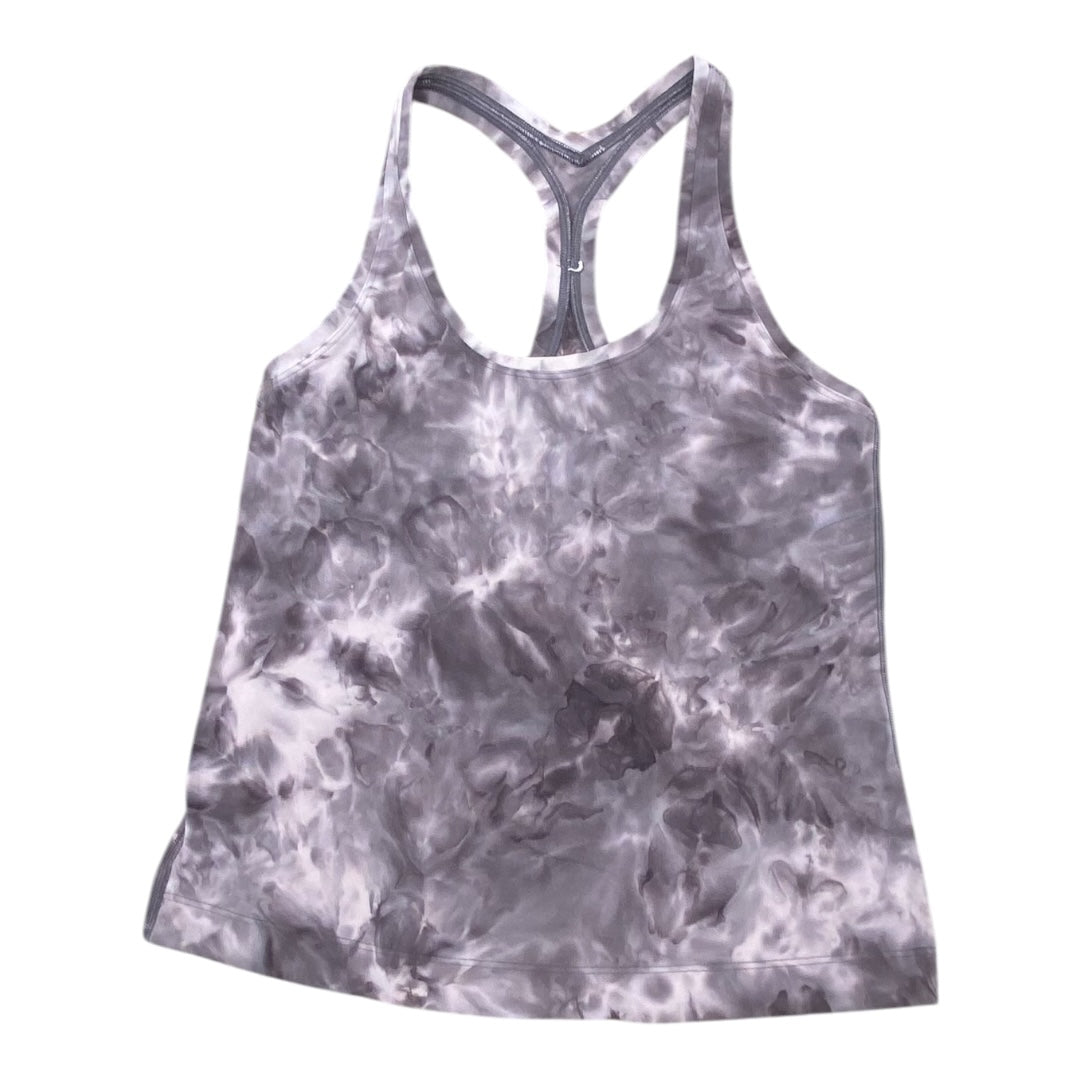Athletic Tank Top By Lululemon In Tie Dye Print, Size:6