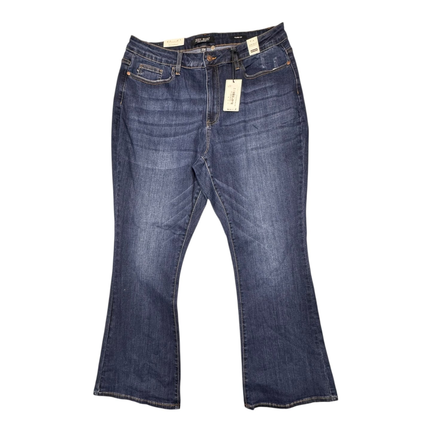 Jeans Flared By Judy Blue In Blue, Size:20