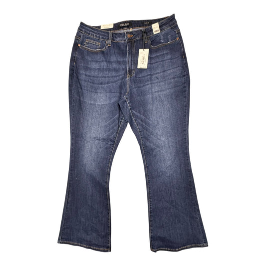 Jeans Flared By Judy Blue In Blue, Size:20
