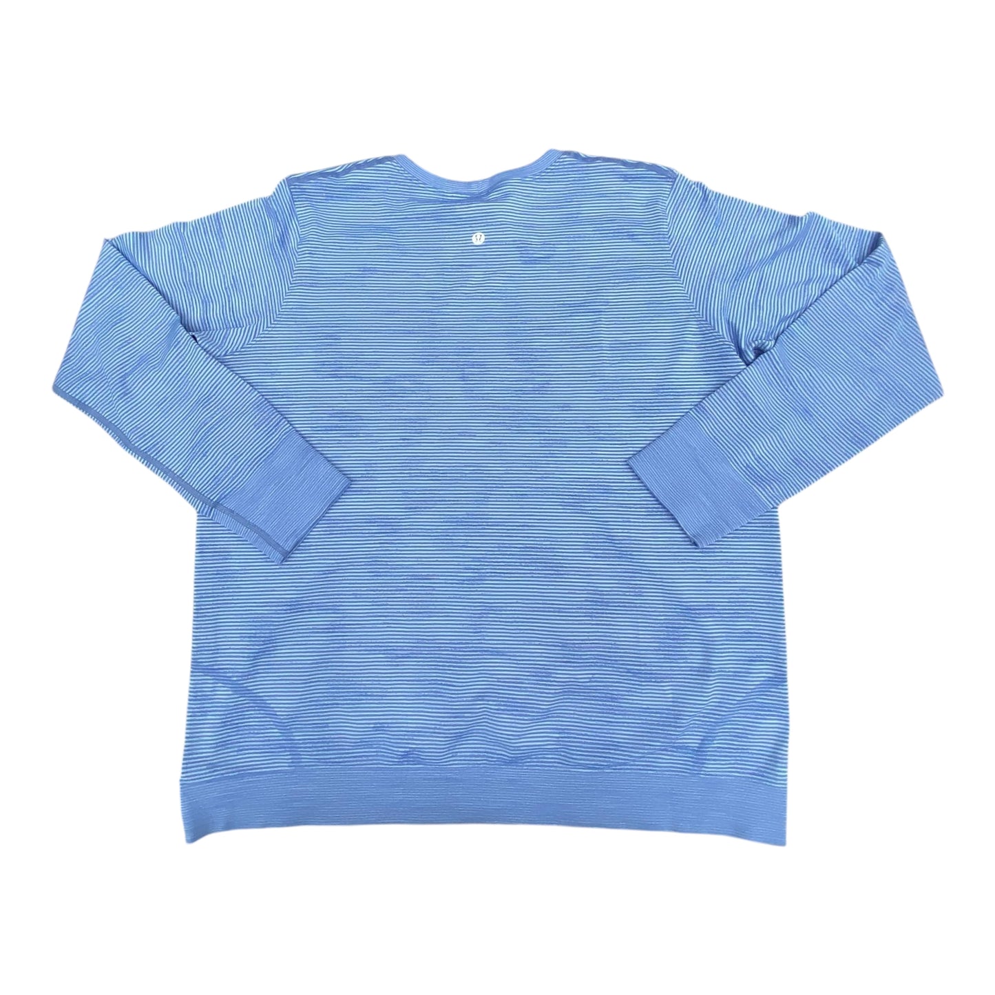 Athletic Top Ls Crewneck By Lululemon In Blue, Size:14