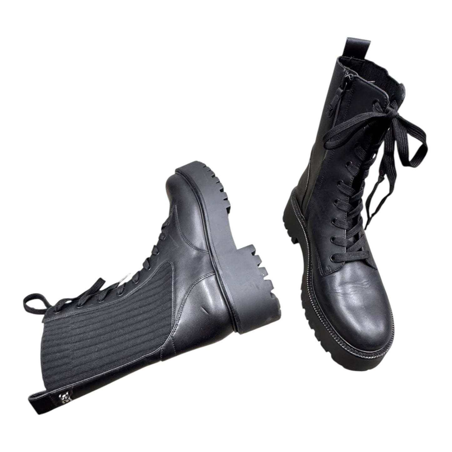 Boots Mid-Calf Heels By Sam Edelman In Black, Size:8