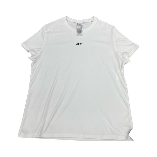 Athletic Top Ss By Reebok In White, Size:L
