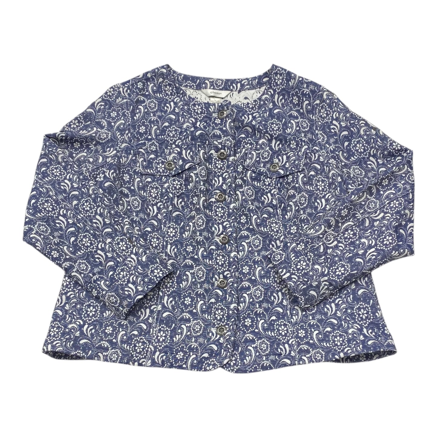 Jacket Denim By Cj Banks In Blue Denim, Size:1X