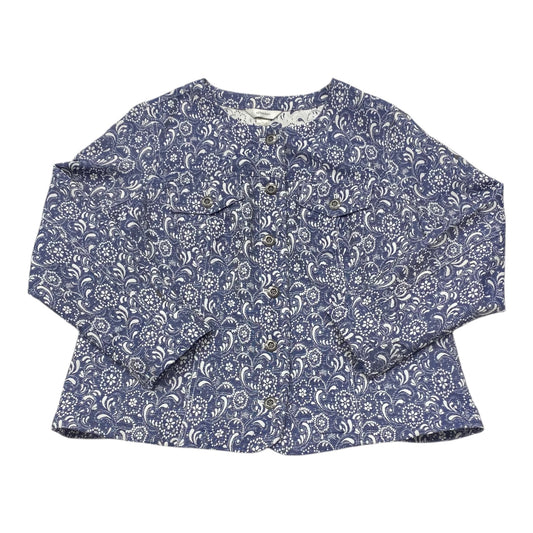 Jacket Denim By Cj Banks In Blue Denim, Size:1X