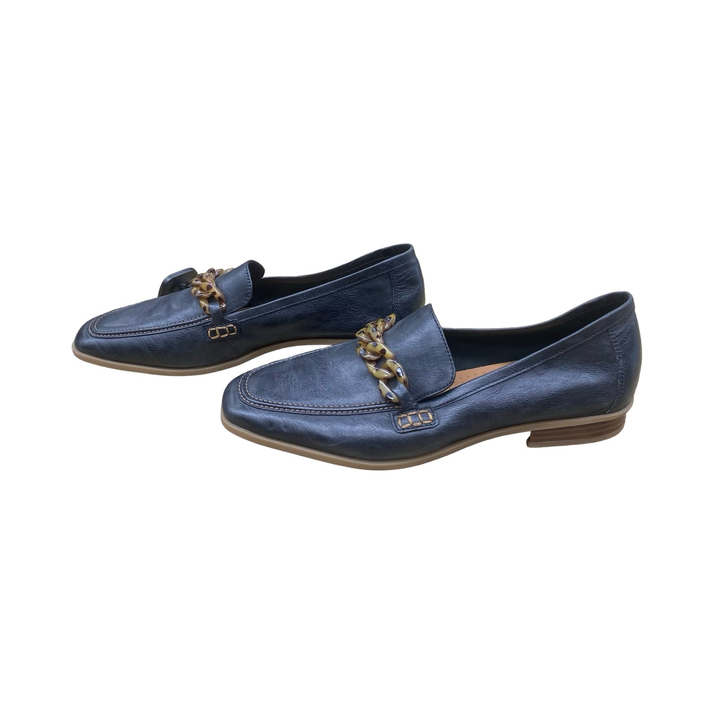 Shoes Flats By Clarks In Black, Size:11