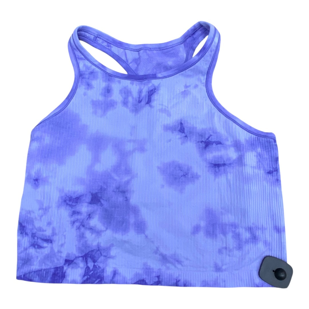 Athletic Tank Top By Lululemon In Tie Dye Print, Size:14